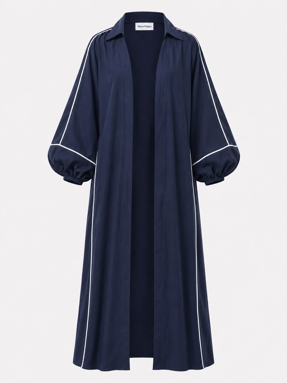 ÁkwàVékpù Linen Kimono & Barrel trouser